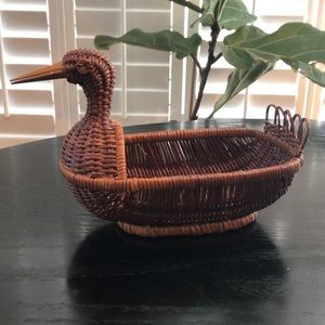Wicker Duck Basket